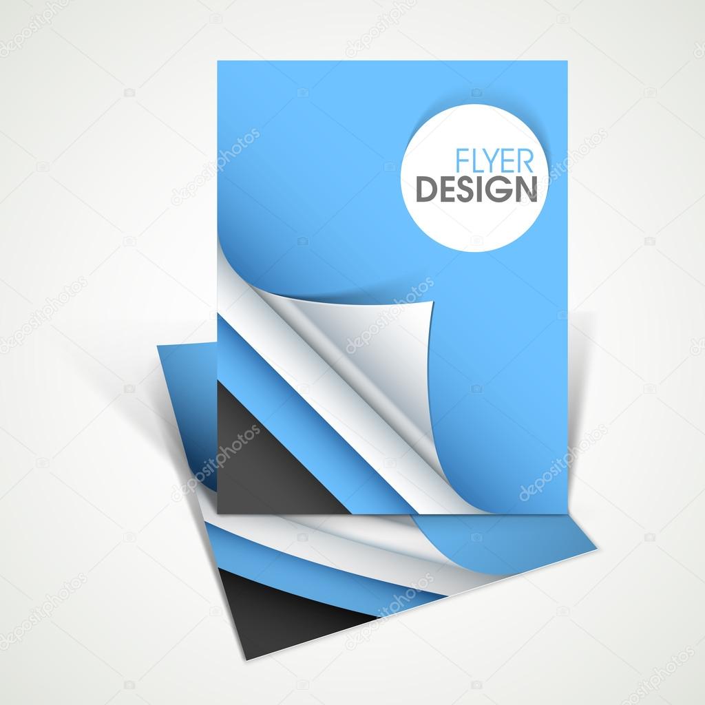 Professional business flyer template, corporate brochure or cove