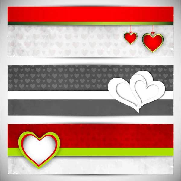 Kärlek webbplats header eller banner. — Stock vektor