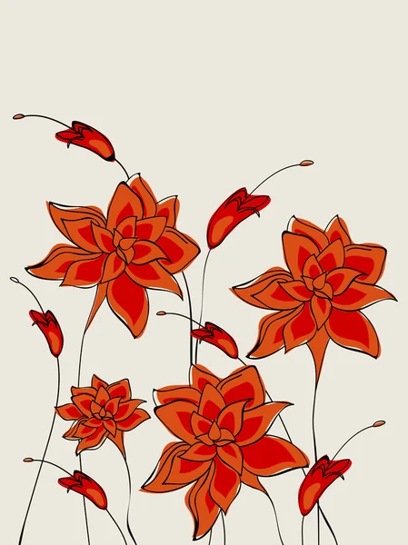 Beau fond floral. — Image vectorielle