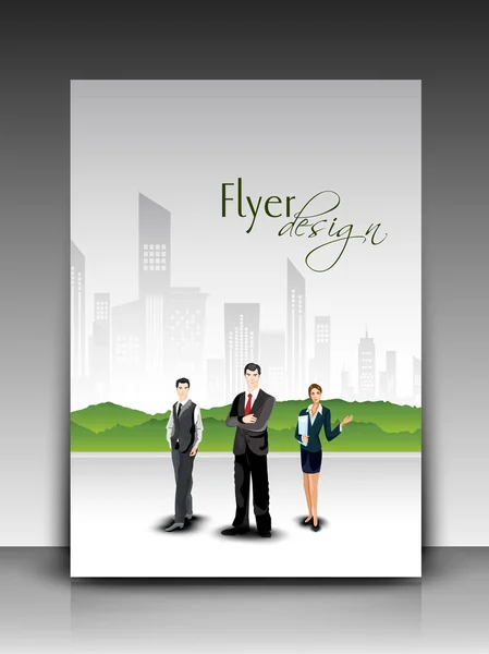 Modello professionale di business flyer o design di banner aziendali , — Vettoriale Stock