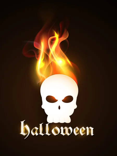 Gruseliges Plakat, Banner oder Flyer für die Halloween-Party. — Stockvektor