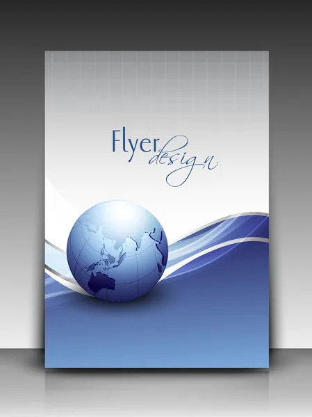 Professionelle Business-Flyer-Vorlage oder Corporate Banner-Design, — Stockvektor