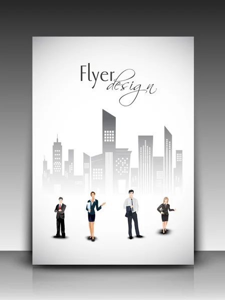 Modello professionale di business flyer o design di banner aziendali , — Vettoriale Stock