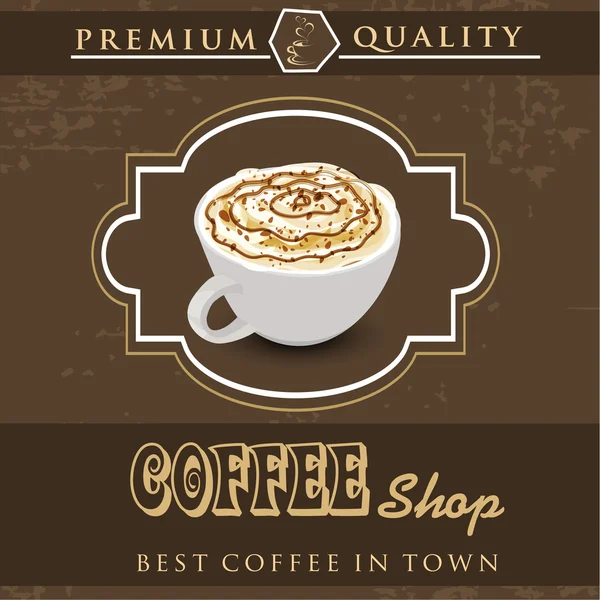 Menu Card design per Coffee House . — Vettoriale Stock
