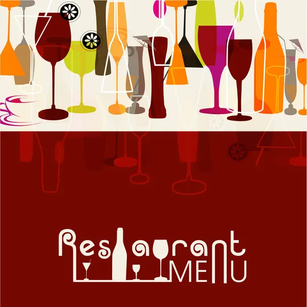 Restaurante Menú Diseño de tarjetas . — Archivo Imágenes Vectoriales