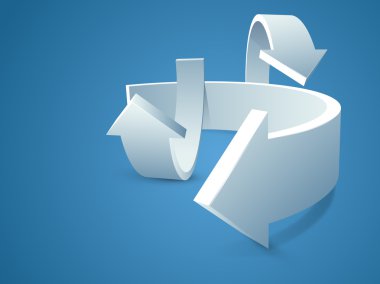 arka plan ile okları stilize.