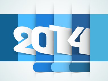 mutlu yeni yıl 2014 kutlama arka plan.