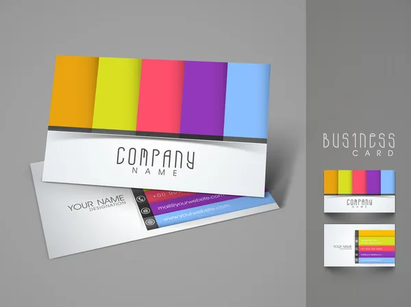 Conjunto de tarjetas profesionales y de diseño o de visita. EPS 10 . — Vector de stock