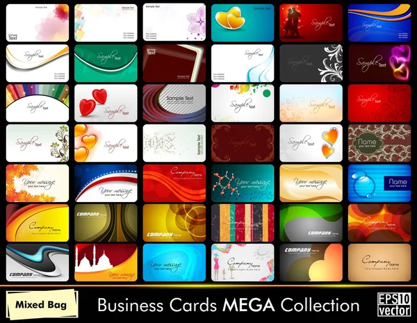 Csoportja, üzleti kártyák eps 10 formátumban. — Stock Vector