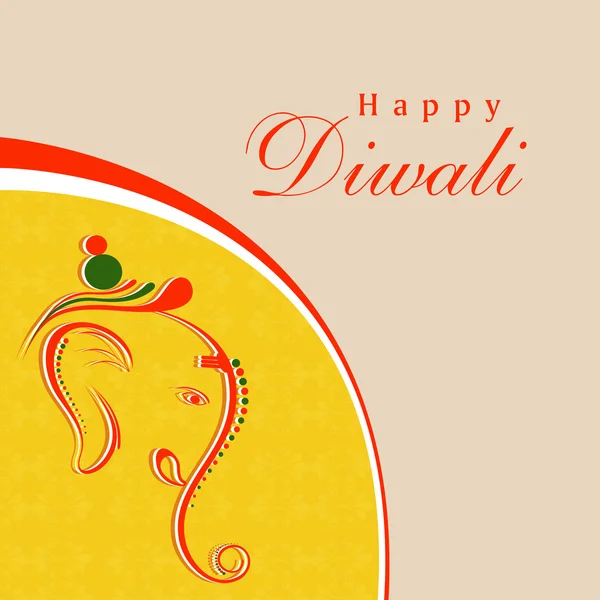 Happy Diwali, festival de celebración de luces en la India . — Vector de stock