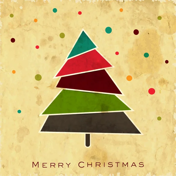 Xmas tree for Merry Christmas celebration, can be use as flyer, banner or poster. — Stock Vector