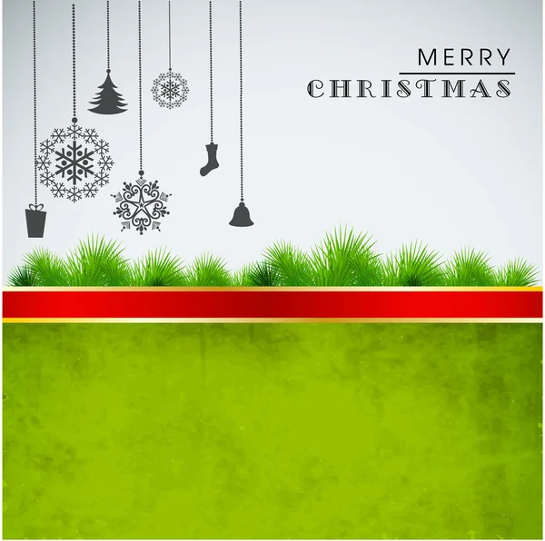 Xmas tree for Merry Christmas celebration, can be used as flyer, banner or poster . — стоковый вектор