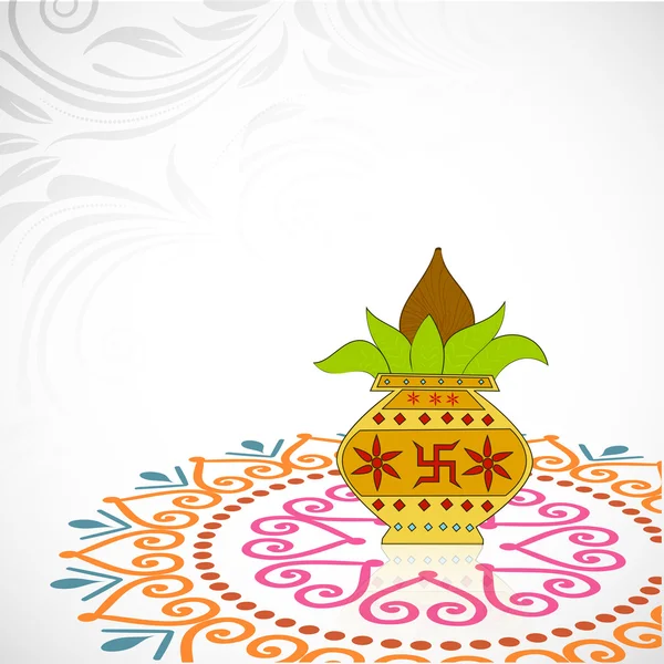 Счастливый Дивали, праздник огней в Индии . — стоковый вектор