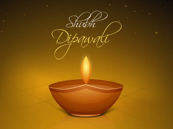 Mutlu bayramlar, Hindistan ışıklar kutlama Festivali. — Stok Vektör