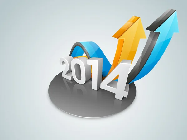 Boldog új évet 2014 ünnepe háttér. — Stock Vector