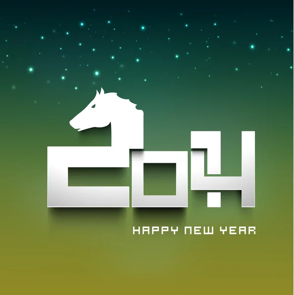 Feliz Año Nuevo 2014 fondo de celebración . — Vector de stock