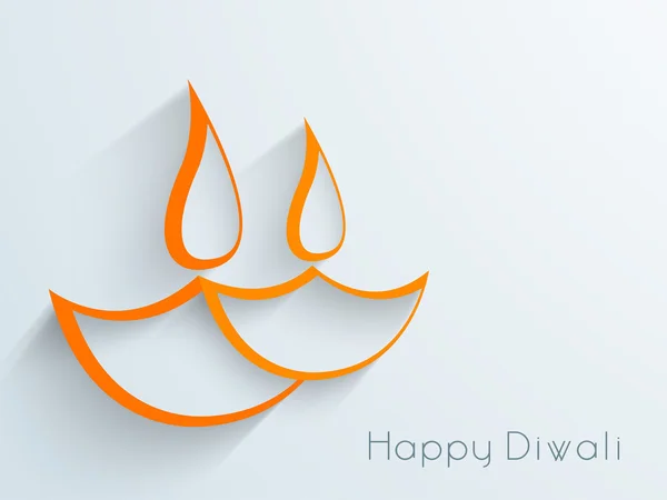 Happy Diwali, festival de celebración de luces en la India . — Vector de stock
