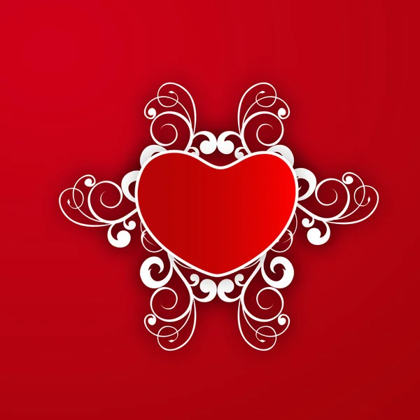 Concept d'amour abstrait, fond Saint-Valentin . — Image vectorielle