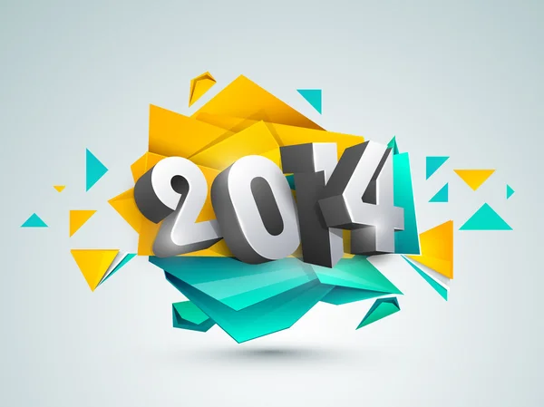 Feliz Año Nuevo 2014 fondo de celebración . — Vector de stock