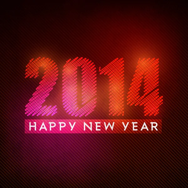 Happy New Year 2014 समारोह पृष्ठभूमि . — स्टॉक वेक्टर