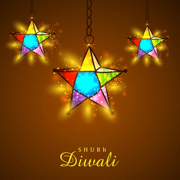 Happy Diwali, festival de celebración de luces en la India . — Vector de stock