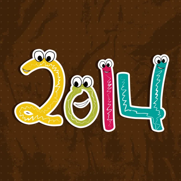 Feliz Ano Novo 2014 fundo celebração . —  Vetores de Stock