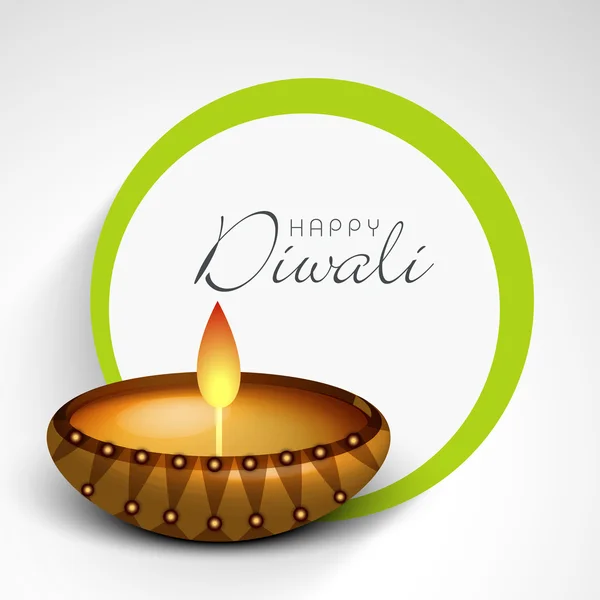 Selamat Diwali, festival pencahayaan di India . - Stok Vektor