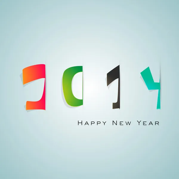 Feliz Año Nuevo 2014 fondo de celebración . — Archivo Imágenes Vectoriales