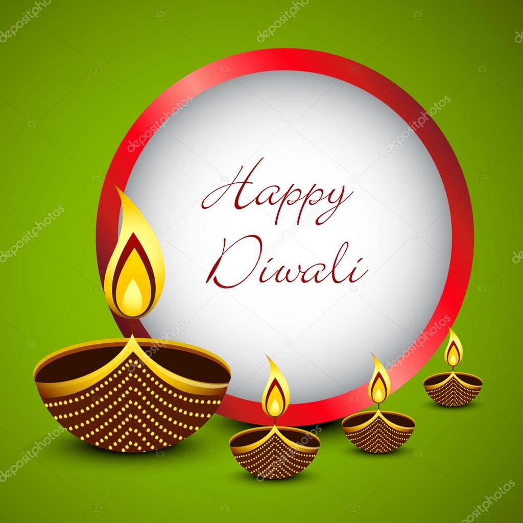 Happy Diwali, festival of lights celebration in India.