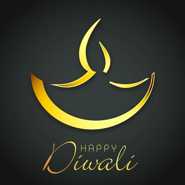 Счастливый Дивали, праздник огней в Индии . — стоковый вектор