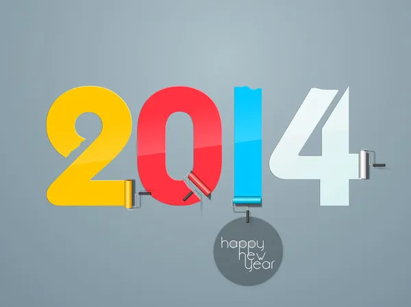 Ευτυχισμένο το νέο έτος 2014 γιορτή φόντο. — Διανυσματικό Αρχείο