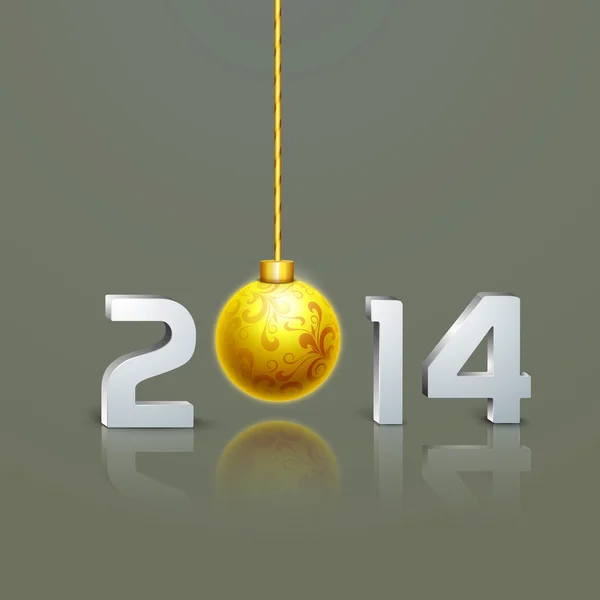Feliz Año Nuevo 2014 fondo de celebración . — Archivo Imágenes Vectoriales