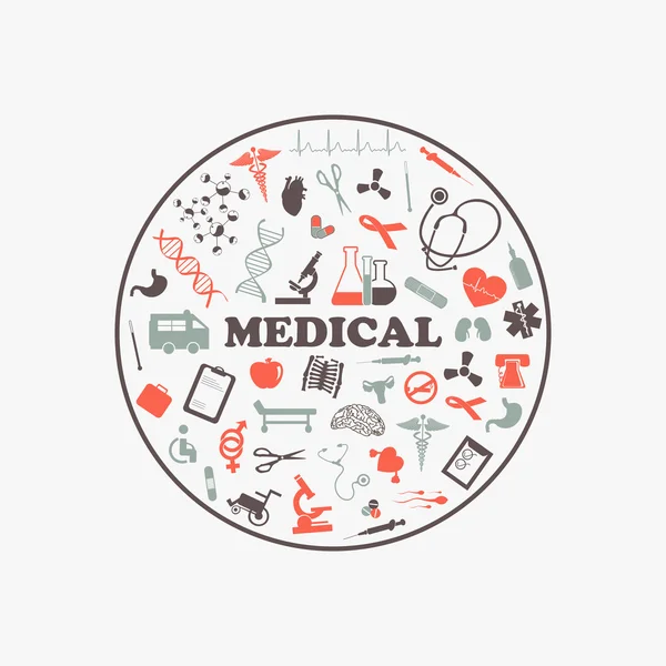 Salud abstracta y antecedentes médicos . — Vector de stock