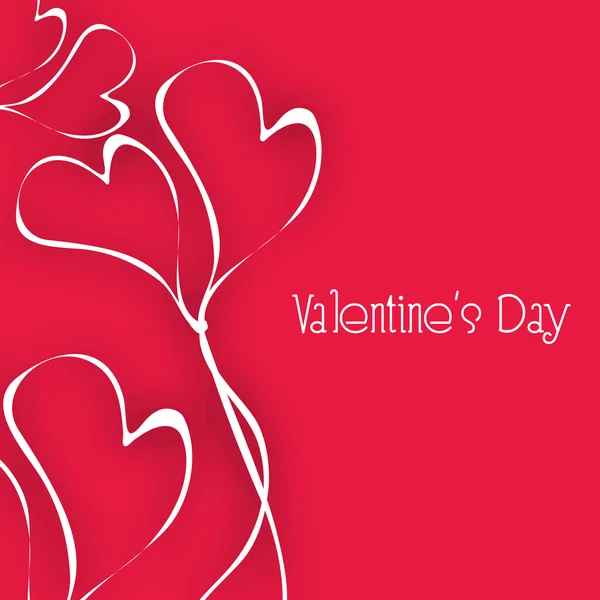 Valentines Day background, love concept. — Stock Vector