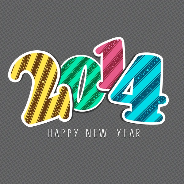 Happy New Year 2014 celebration background. — Stock Vector