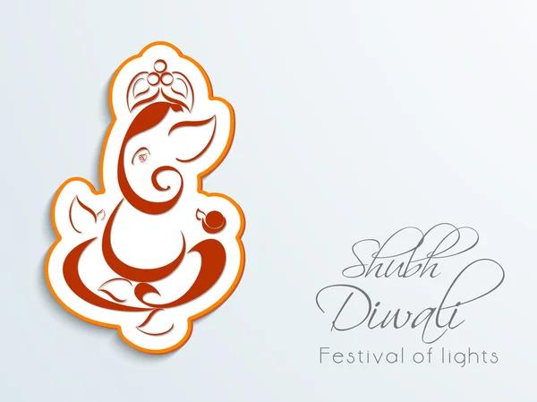 Happy Diwali, festival de celebración de luces en la India . — Vector de stock