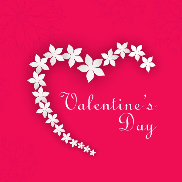 De dag van Valentijnskaarten achtergrond, liefde concept. — Stockvector