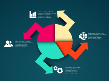 soyut infographics şablonları.