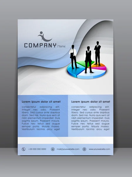 Modelo profissional de folheto de negócios ou design de banner corporativo, pode ser usado para publicação, impressão e apresentação. EPS 10 . — Vetor de Stock