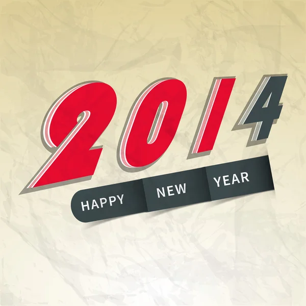 Предыстория празднования Нового 2014 года . — стоковый вектор