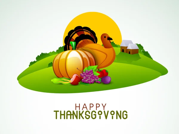 Thanksgiving achtergrond. EPS 10. — Stockvector