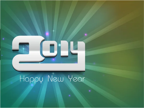 Feliz Año Nuevo 2014 fondo de celebración . — Vector de stock