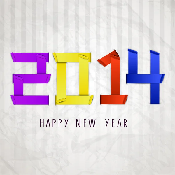 Šťastný nový rok 2014 oslava pozadí. — Stockový vektor