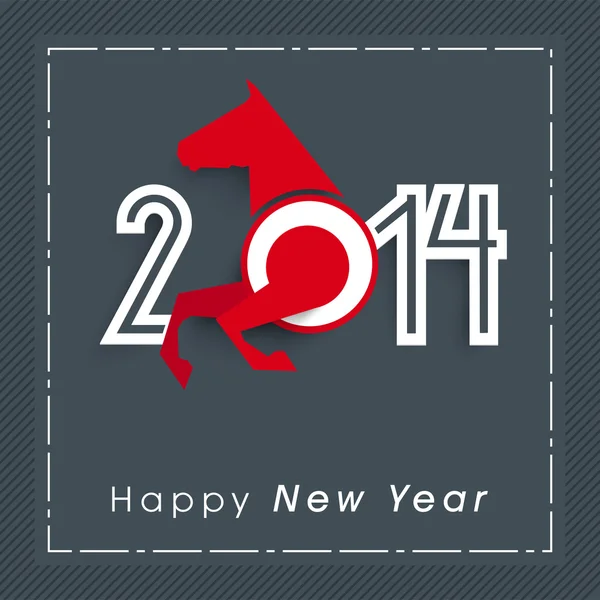 Happy New Year 2014 fundal de sărbătoare . — Vector de stoc