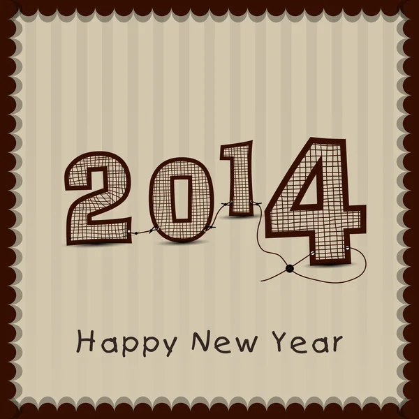 Feliz Año Nuevo 2014 fondo de celebración . — Vector de stock
