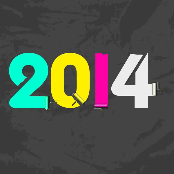З Новим 2014 роком святкування фону . — стоковий вектор