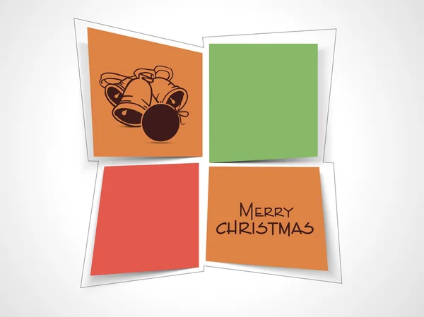 Feliz Navidad tarjeta de felicitación celebración o fondo . — Archivo Imágenes Vectoriales