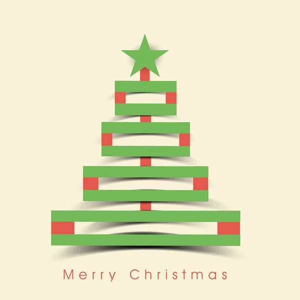 Χαρούμενα Χριστούγεννα γιορτή ευχετήρια κάρτα ή φόντο. — Διανυσματικό Αρχείο