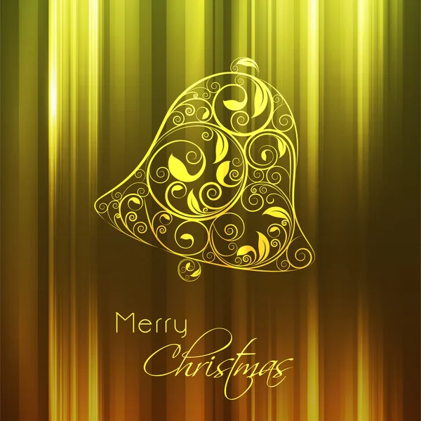 God jul firande gratulationskort eller bakgrund. — Stock vektor