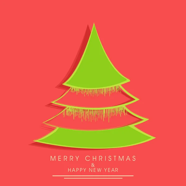 Feliz Navidad tarjeta de felicitación celebración o fondo . — Vector de stock